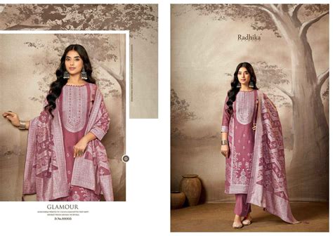 Radhika Azara Banarsi Adha Vol 8 Fancy Cotton Jacquard Suit Catalog ...