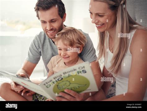 Children Reading With Parents
