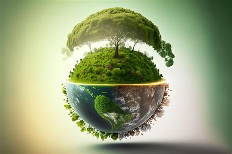 Save Earth Day Poster Environment Day Nature Green Glossy background ...
