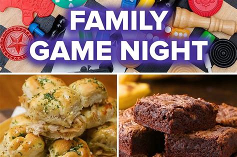 Family Game Night Recipes | Family game night food, Game night food ...