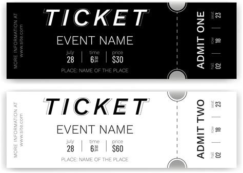 Admission Ticket Template