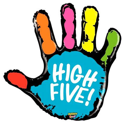 Handprint Clipart High Five - Clipart Five Hand PNG Image - Clip Art ...