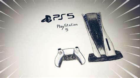 Speed drawing dessiner la ps5 - YouTube