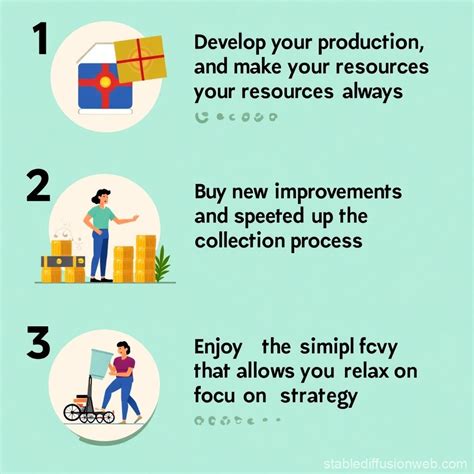 Resource Management Strategy Game | Stable Diffusion Online