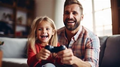 Premium AI Image | family playing together father happy parents and ...