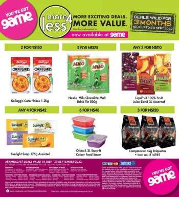 Current Game Specials valid from 01/07 to 30/09