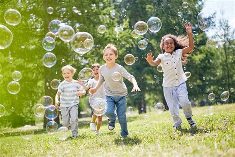 Little Kids Having Fun Outdoors - Stock Photos | Motion Array