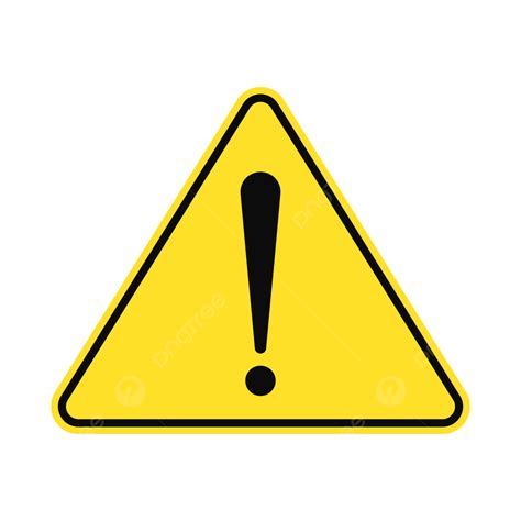 Hazard Warning Sign In Yellow Color And Black Line With Triangle Shape ...