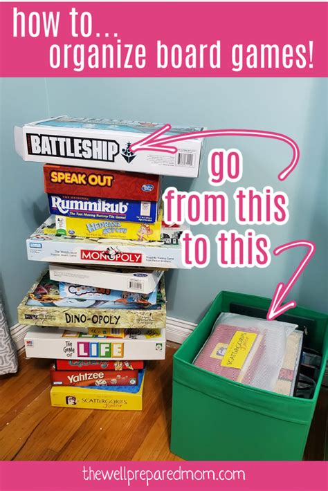 How to Finally get your Board Games Organized - That Homeschool Family