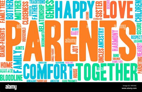 Parents word cloud on a white background Stock Vector Image &amp; Art - Alamy