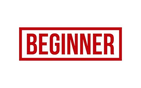 Premium Vector | Beginner rubber stamp seal vector