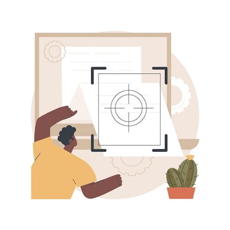 Free Vector | Vision and scope document concept illustration