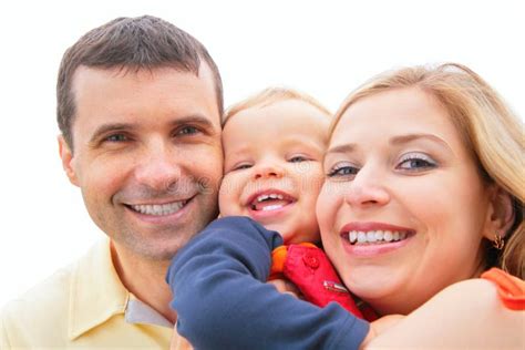 Parents Hold Child on Hands Stock Image - Image of face, copy: 5832135