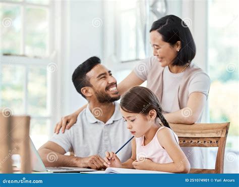 We As Parents are Their Most Important Role Models. Shot of Young ...