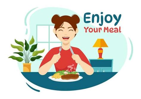 Enjoy Your Food Vector Art, Icons, and Graphics for Free Download