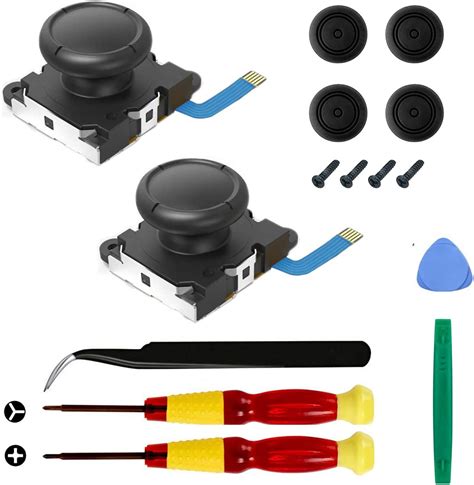 Amazon.com: 2-Pack Replacement Joystick Analog Thumb Stick Repair Kit ...