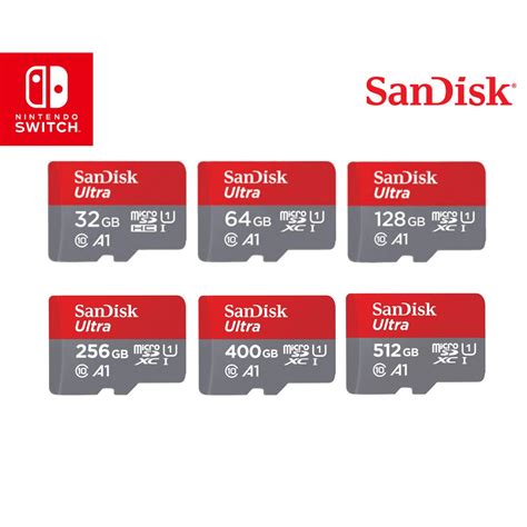 SanDisk Nintendo Switch Micro SD Memory Card 128GB/256GB/512GB SDXC For ...