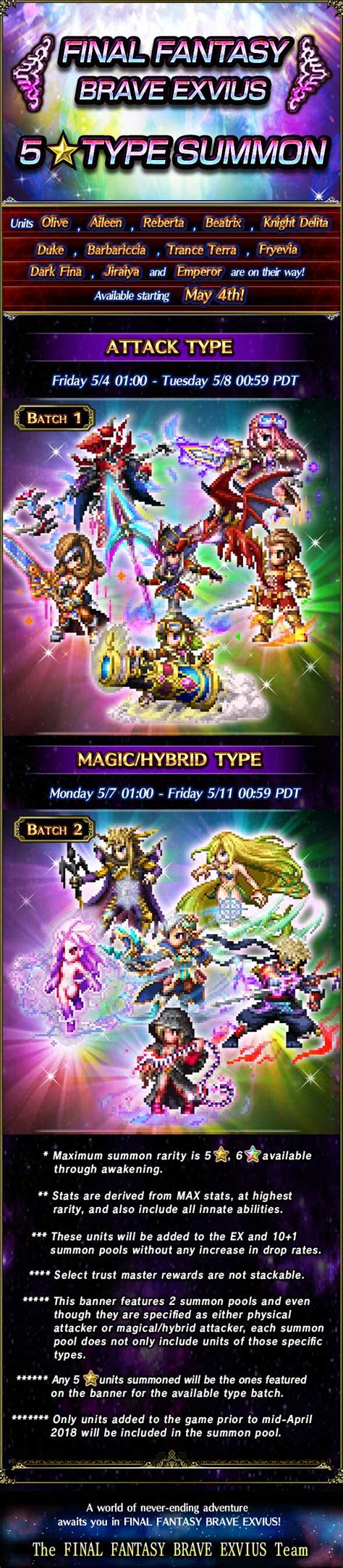 [GL Gacha Megathread] Featured Summon: 5★ Type-Summon (5/4~5/11) : r ...