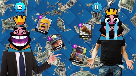 Clash Royale - F2P vs P2W - YouTube