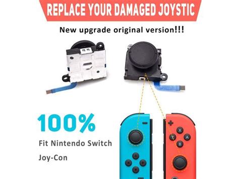 Joycon Joystick Replacement 4 Pack for Fix Drift Nintendo Switch Joy ...