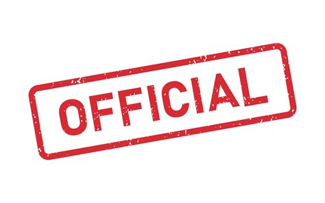 Grunge Official word rubber stamp. Official sign sticker set. Grunge ...