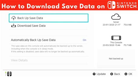 How to Download Save Data to Nintendo Switch - YouTube