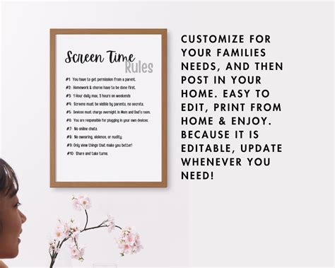Family Rules for Screen Time. Guidelines for Kids and Teens for Online ...