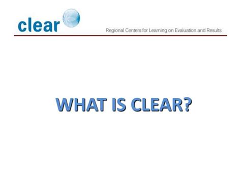 What is CLEAR? | PPT