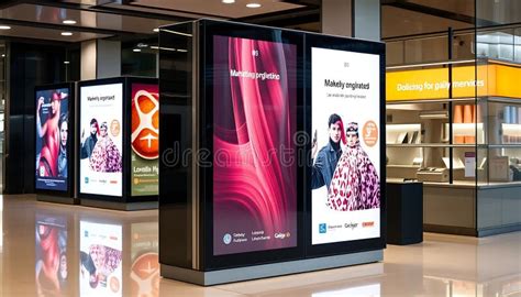 Modern Storefront with Digital Displays and Retail Signage Generative ...