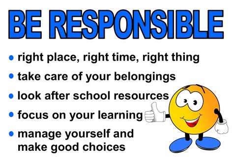 Responsibility Pictures At School