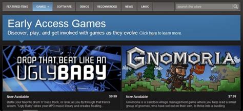 Early Access Lets You Play Steam Games Before Release