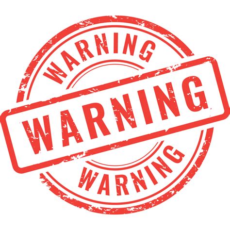 warning, rubber stamp 21432998 PNG