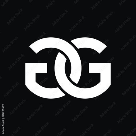 GG logo initial letter design template vector Stock Vector | Adobe Stock