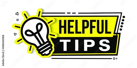 Helpful tips. Vector illustration of tips icon. Symbol for helpful tips ...
