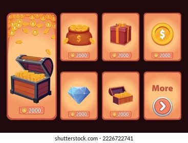 Mobile Game Store User Interface Ui Stock Vector (Royalty Free ...