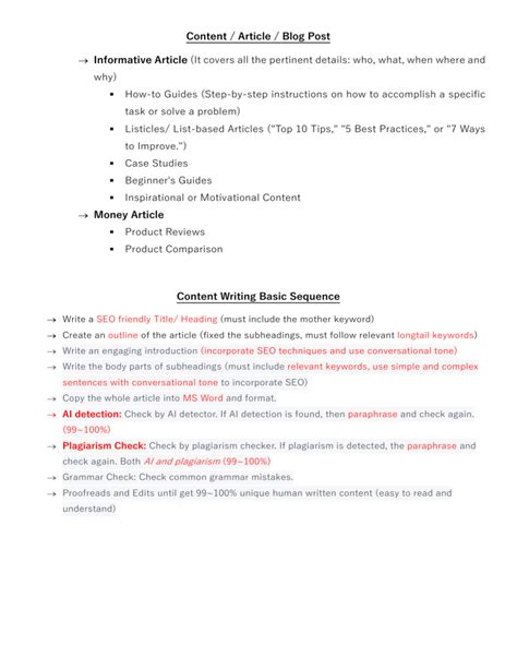Content Creation Guide: SEO, AI, and Formatting