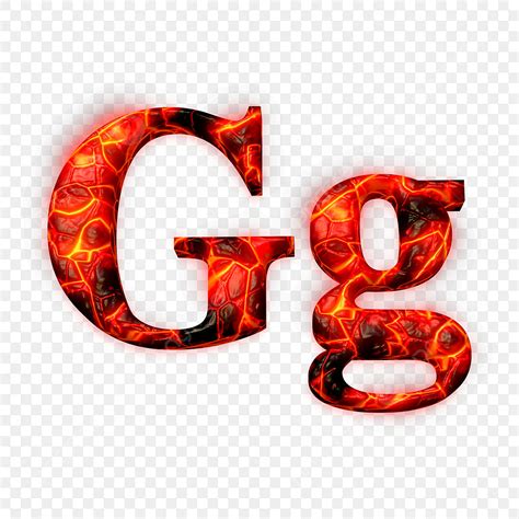 Letra Do Alfabeto Latino Gg Feito De Lava Derretida Download Gratuito ...