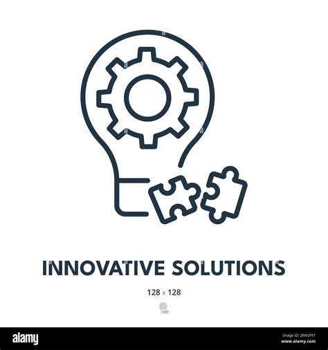 Innovative Solutions Icon. Idea, Invention, Creativity. Editable Stroke ...