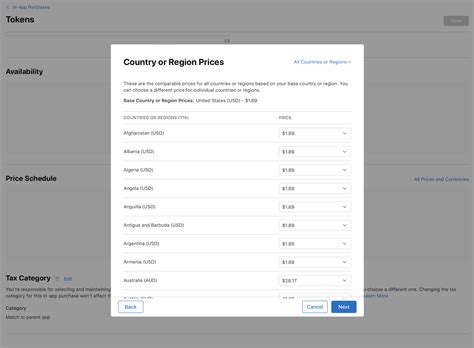 设置 App 内购买项目的价格 - 管理 App 内购买项目 - App Store Connect - 帮助 - Apple Developer