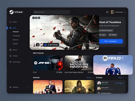Steam store dashboard redesign – Artofit