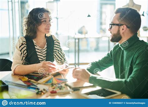 Two Creative Designers Collaborating Stock Image - Image of jeweller ...