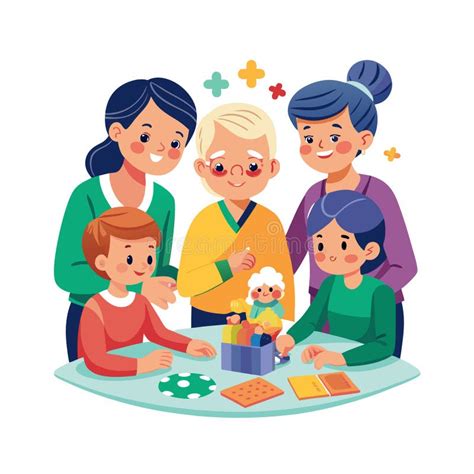 Generations Playing Together: Family Fun with Toys and Games on Table ...