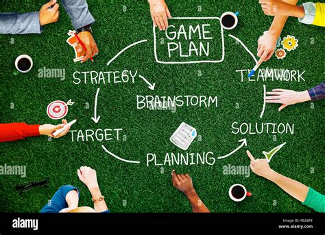 Game Plan Strategy Planning Tactic Target Concept Stock Photo - Alamy