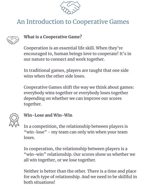 What are Cooperative Games? - Family Leadership Center