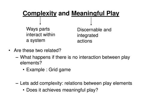 Complexity and Emergence in Games (Ch. 14) - ppt download