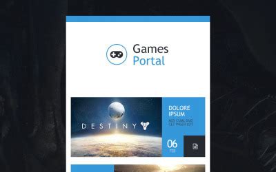 Games Newsletter Templates 📧 Download Video Games Email Templates