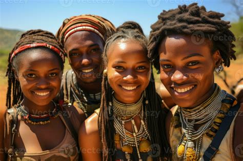 Traditional Zulu people South Africa within an African tribe 32467163 ...