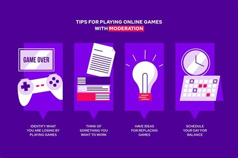 Free Vector | Tips for playing video games with moderation