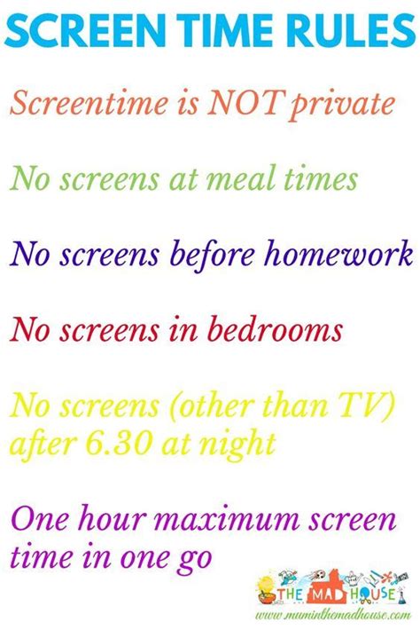 Screen Time: Essential House Rules for Healthy Digital Habits | Screen ...