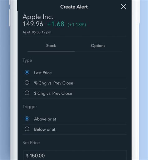Custom price alerts are now on the Firstrade app!